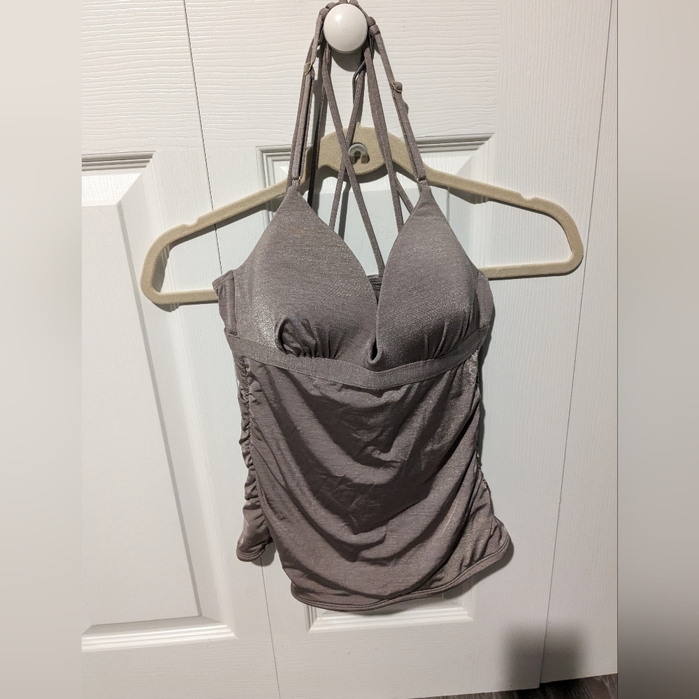 Athleta strappy Tankini Top size small